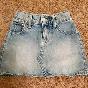 Old Navy Light Blue Denim A-Line Skirt